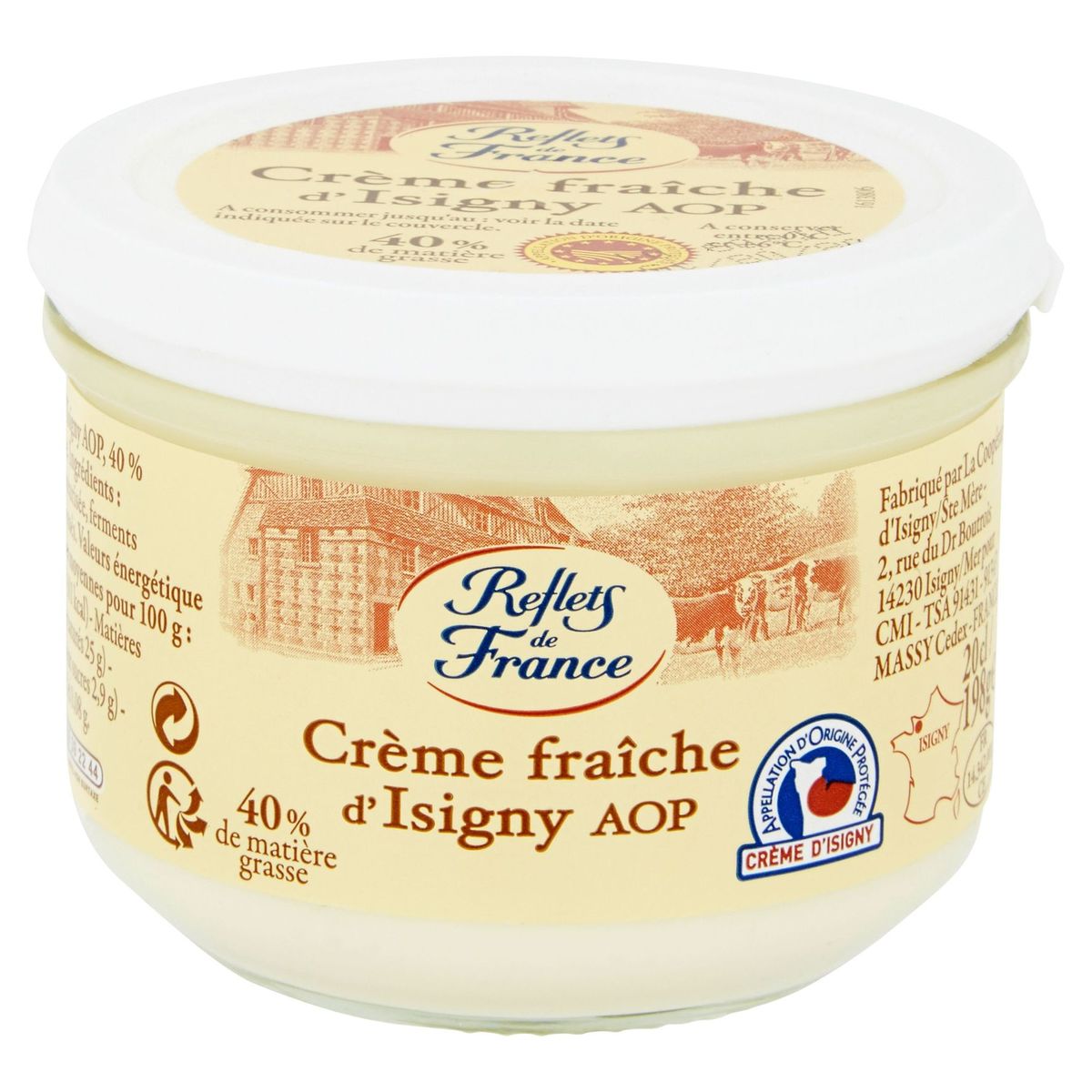 Reflets de France Crème Fraîche d'Isigny AOP 198 g