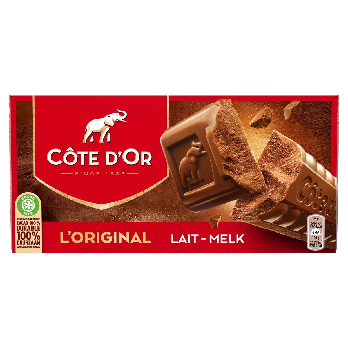 Côte d'Or L'Original Melk Chocolade Tablet 400 g
