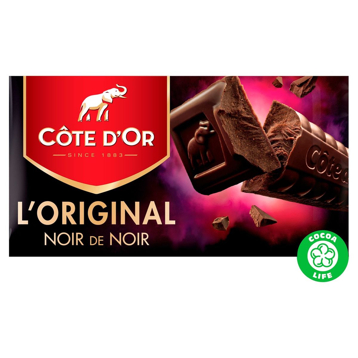 Côte d'Or L'Original Tablette De Chocolat Noir de Noir 400 g