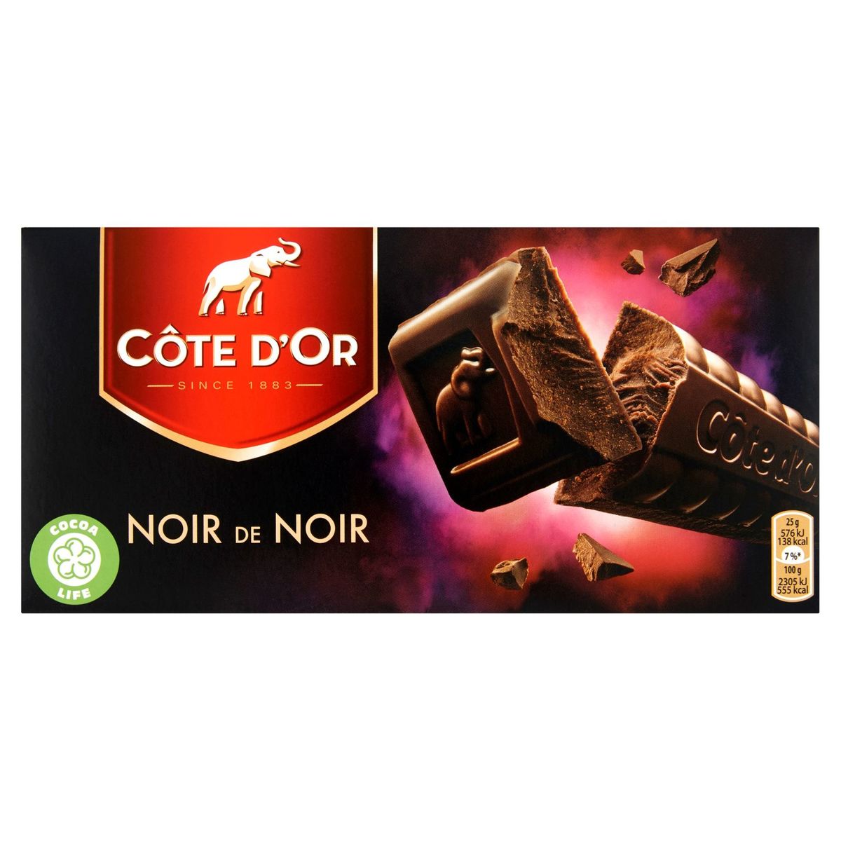 Côte d'Or L'Original Tablette De Chocolat Noir de Noir 400 g