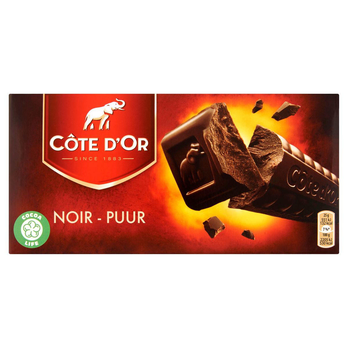 Côte d'Or L'Original Chocolade Tablet Pure Chocolade 400 g