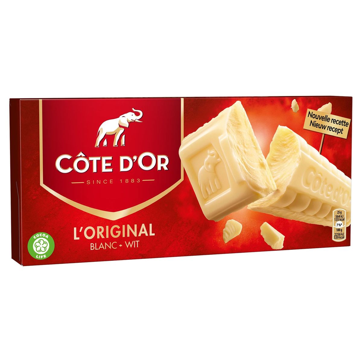 Côte d'Or L'Original Witte Chocolade Tablet 400 g