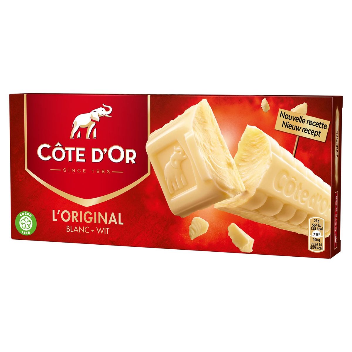 Côte d'Or L'Original Tablette De Chocolat Blanc 400 g