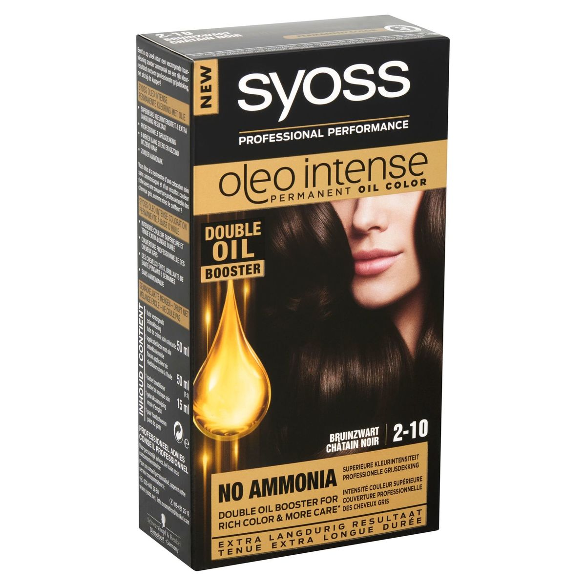 Syoss Oleo Intense Permanent Oil Color 2-10 Châtain Noir