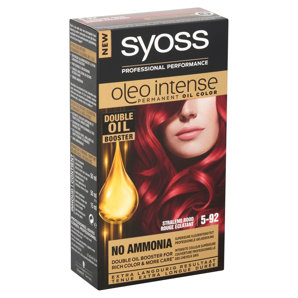 Syoss Oleo Intense Permanent Oil Color 5-92 Rouge Éclatant
