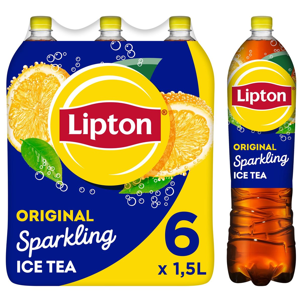 Lipton Ice Tea Thé Glacé Pétillant Sparkling Original 6 x 1.5 L