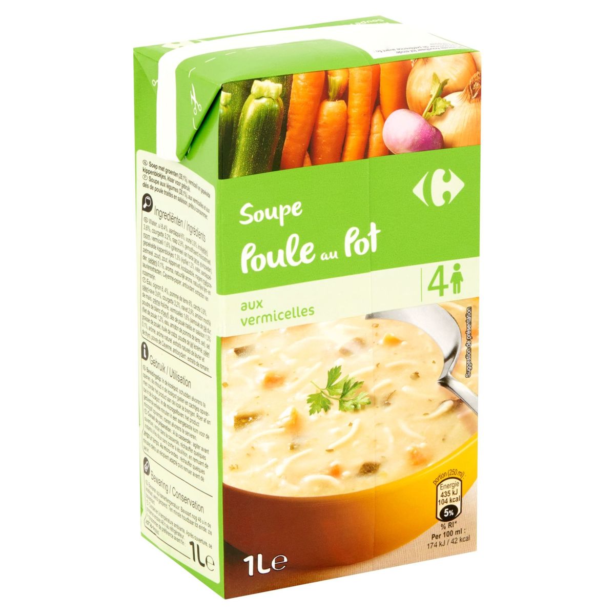Carrefour Soupe Poule au Pot aux Vermicelles 1 L