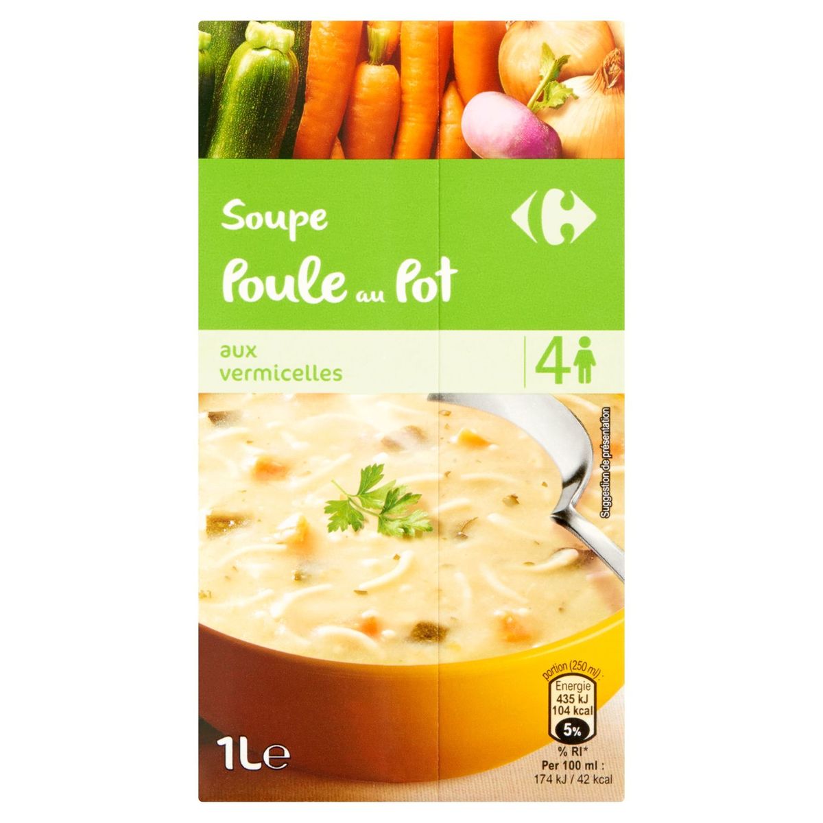 Carrefour Soupe Poule au Pot aux Vermicelles 1 L