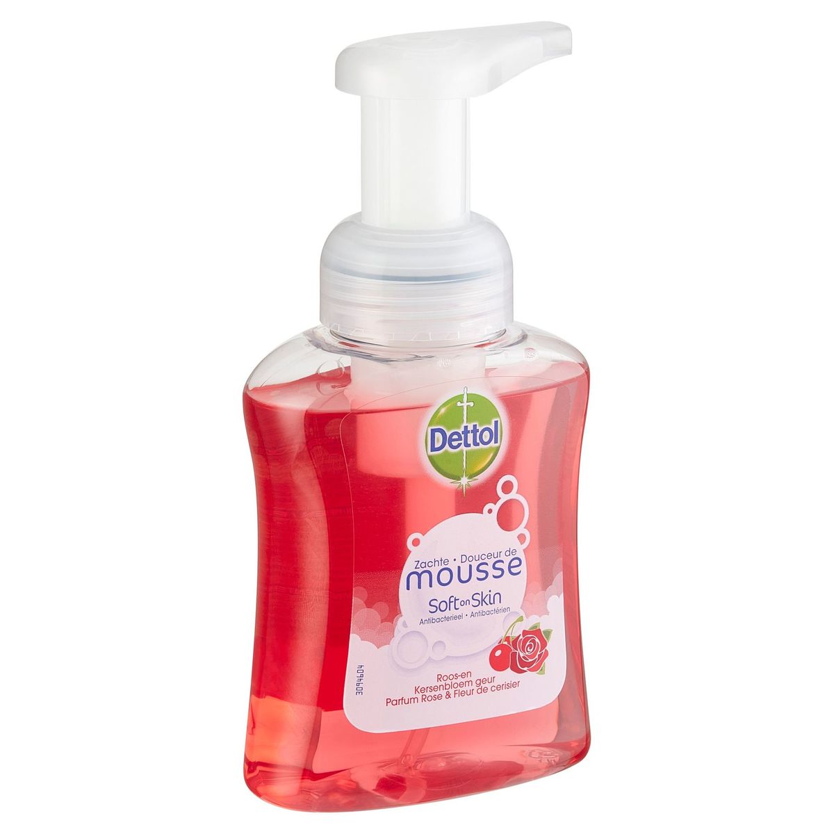 Dettol Zachte Mousse Soft on Skin Roos-en Kersenbloem Geur 250 ml