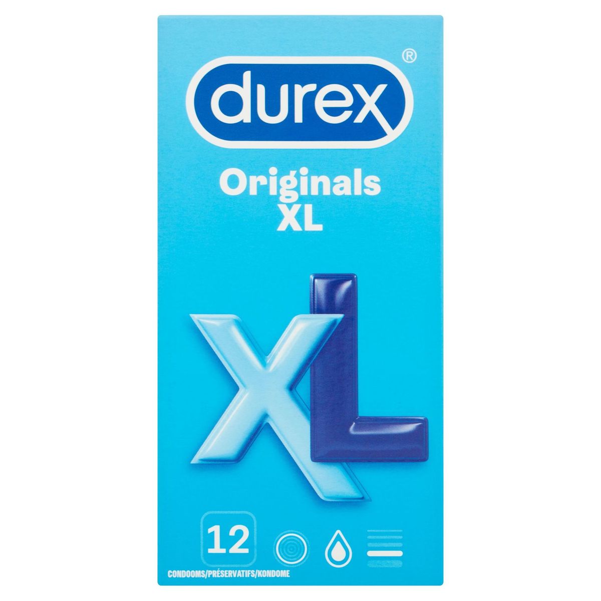 Durex Originals XL Préservatifs 12 Pièces