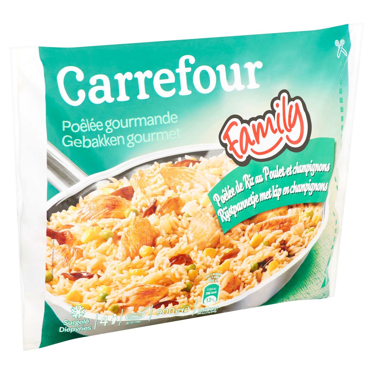 Carrefour Gebakken Gourmet Rijstpannetje met Kip en Champignons 900 g