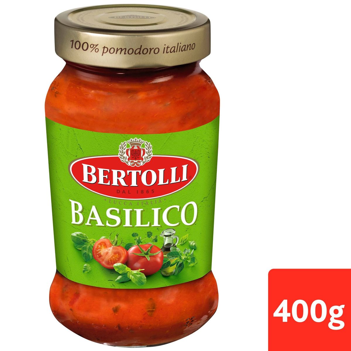 Bertolli Pastasaus Basilico 400 g