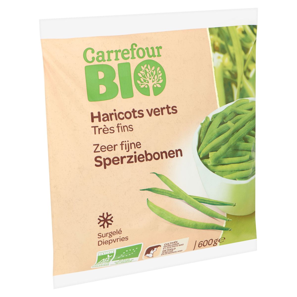 Carrefour Bio Zeer Fijne Sperziebonen 600 g