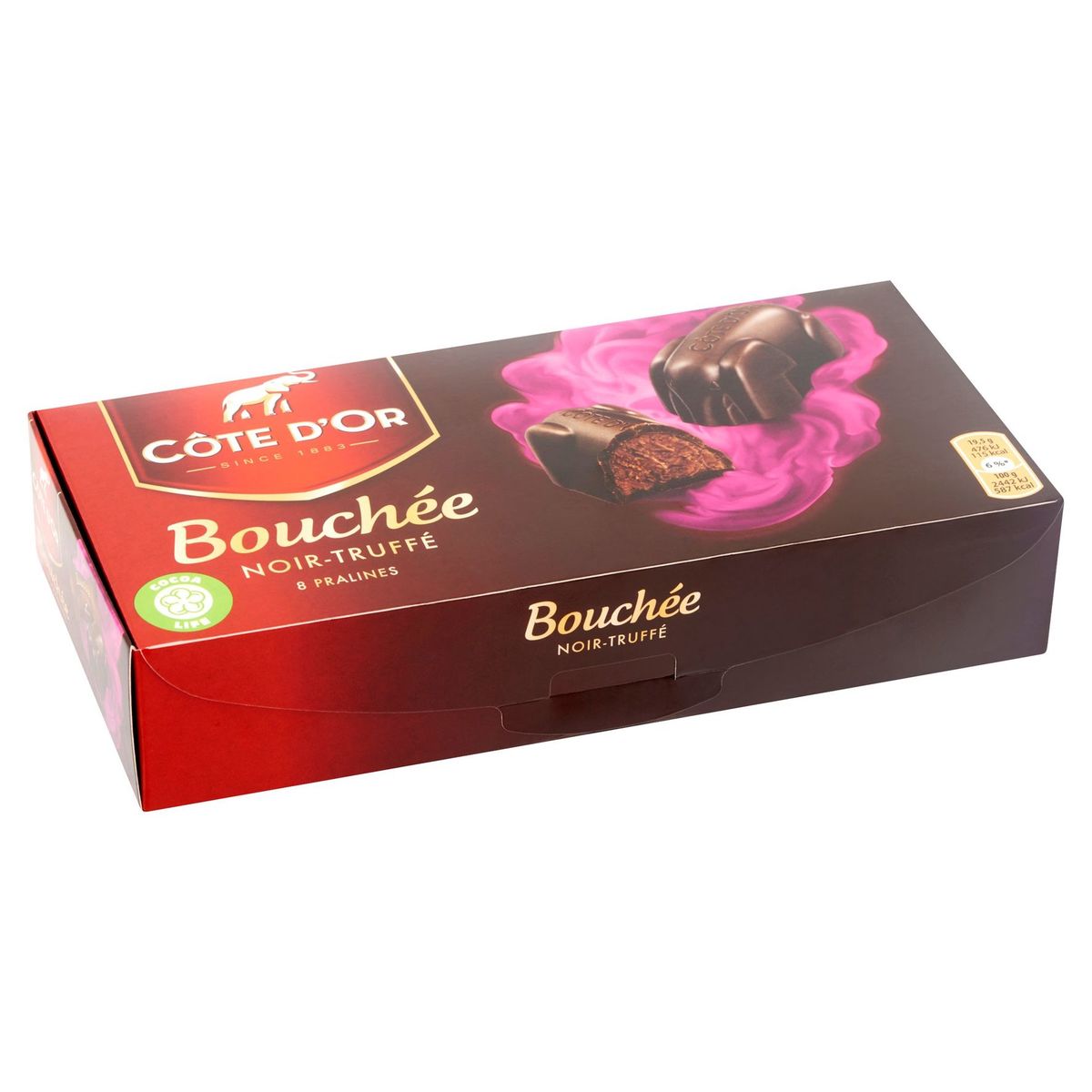 Côte d'Or Bouchée Bonbons De Chocolat Noir Praliné 8 Pralines 156 g