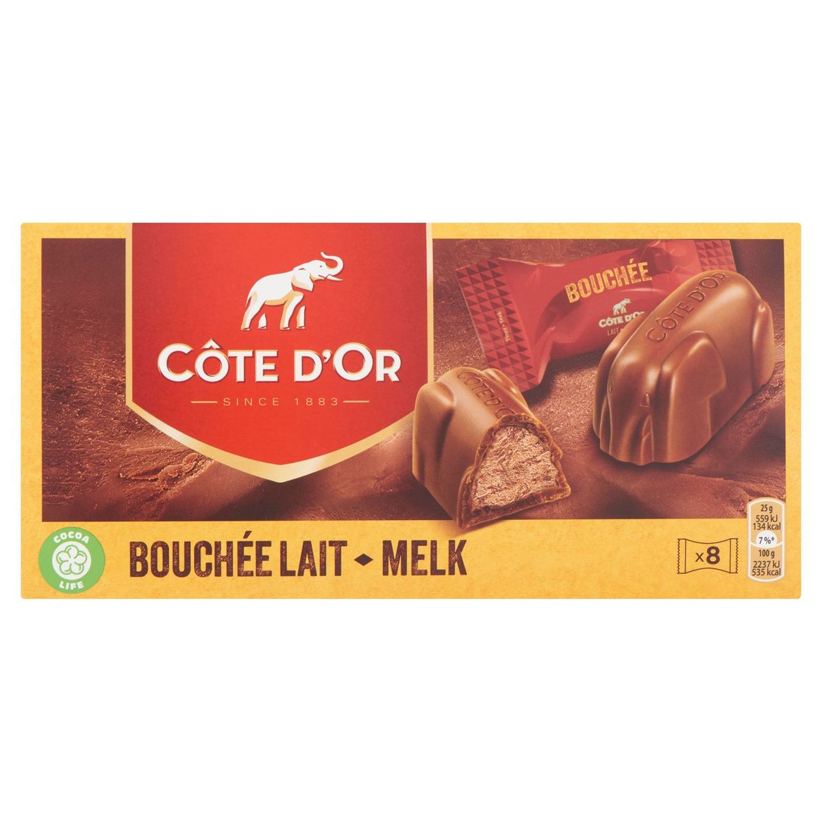 Côte d'Or Bouchée Pralines Melk Chocolade Praliné 8 Pralines 200 g