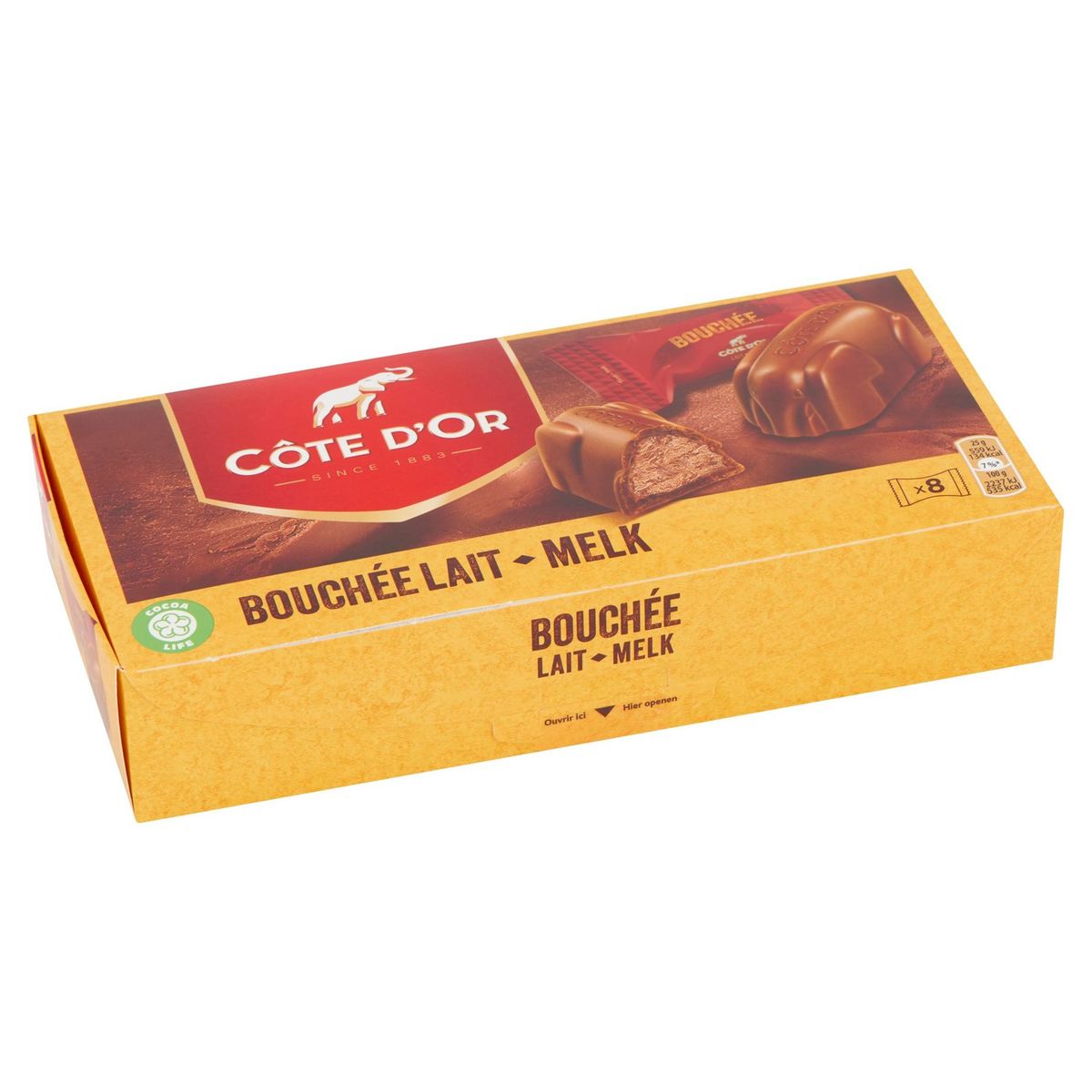 Côte d'Or Bouchée Bonbons De Chocolat Au Lait Praliné 8 Pralines 200 g