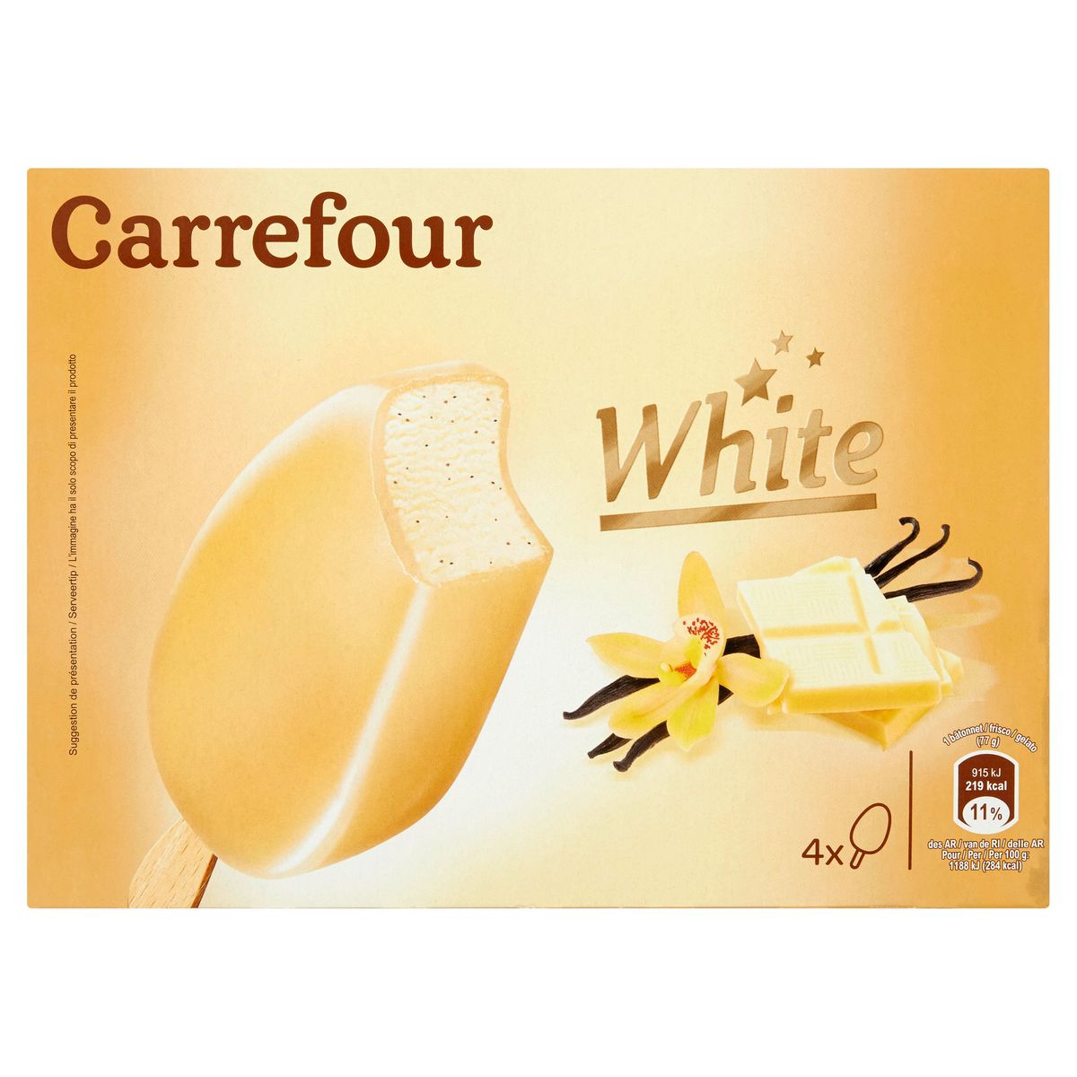 Carrefour Frisco's White 4 x 77 g