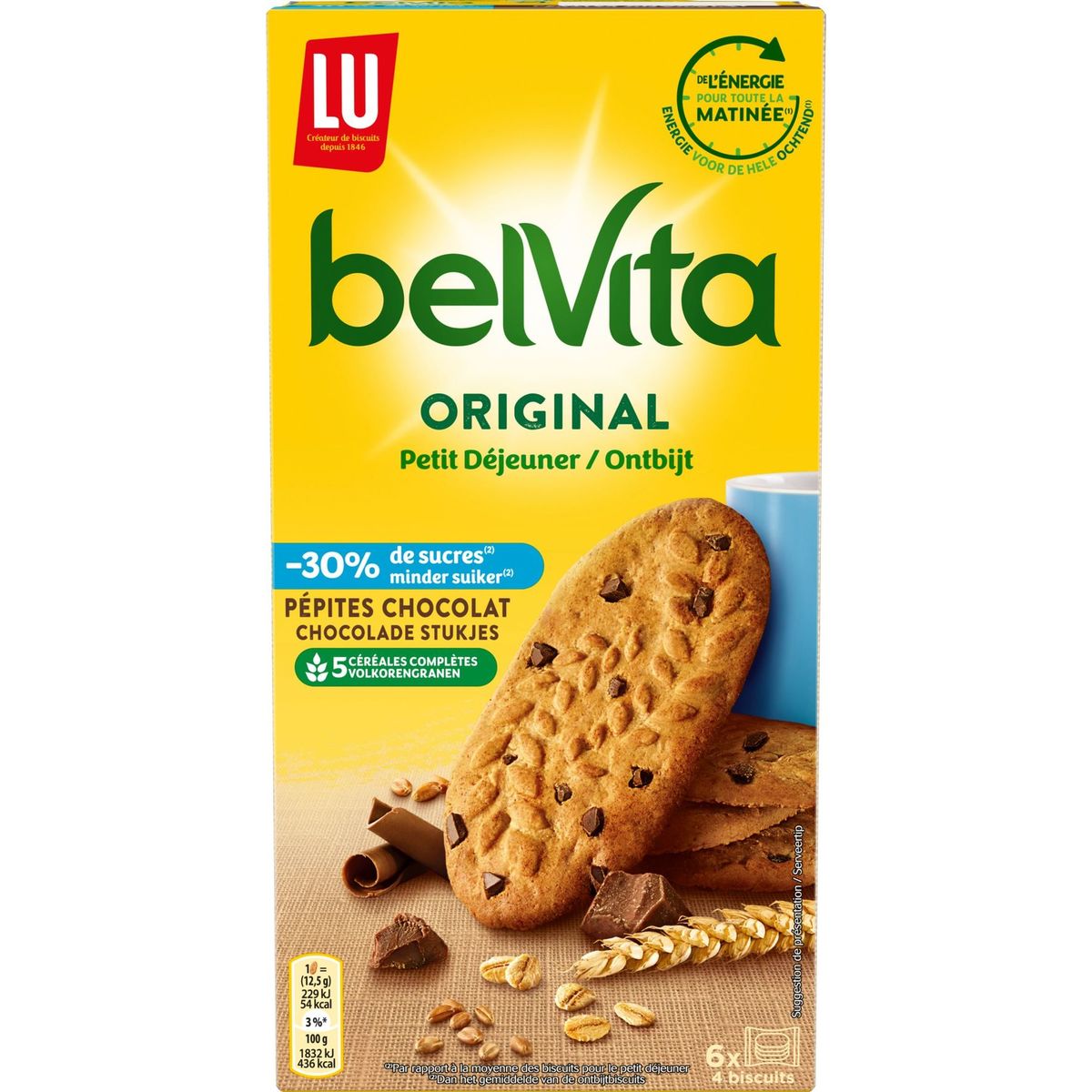 BelVita Petit Déjeuner Biscuits Pépites De Chocolat 300 g