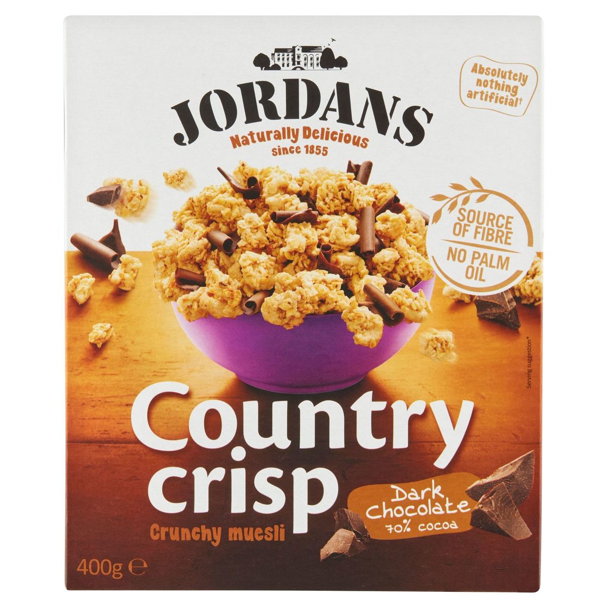 Jordans Country Crisp Crunchy Muesli Dark Chocolate 70% Cocoa 400 g