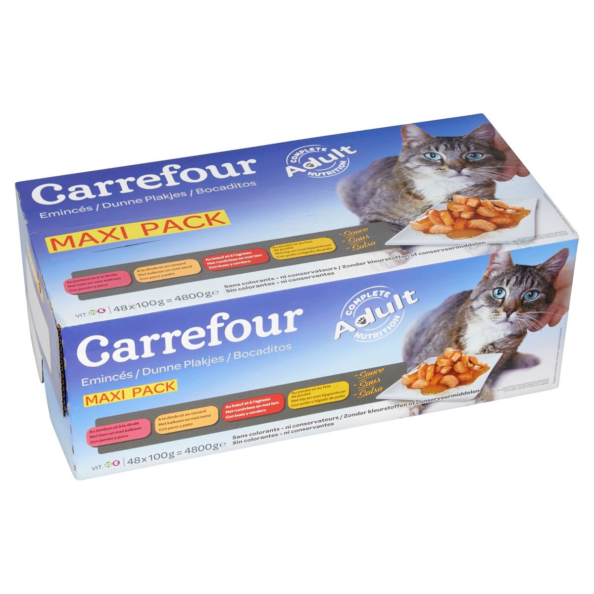 Carrefour Emincés en Sauce Maxi Pack 48 x 100 g