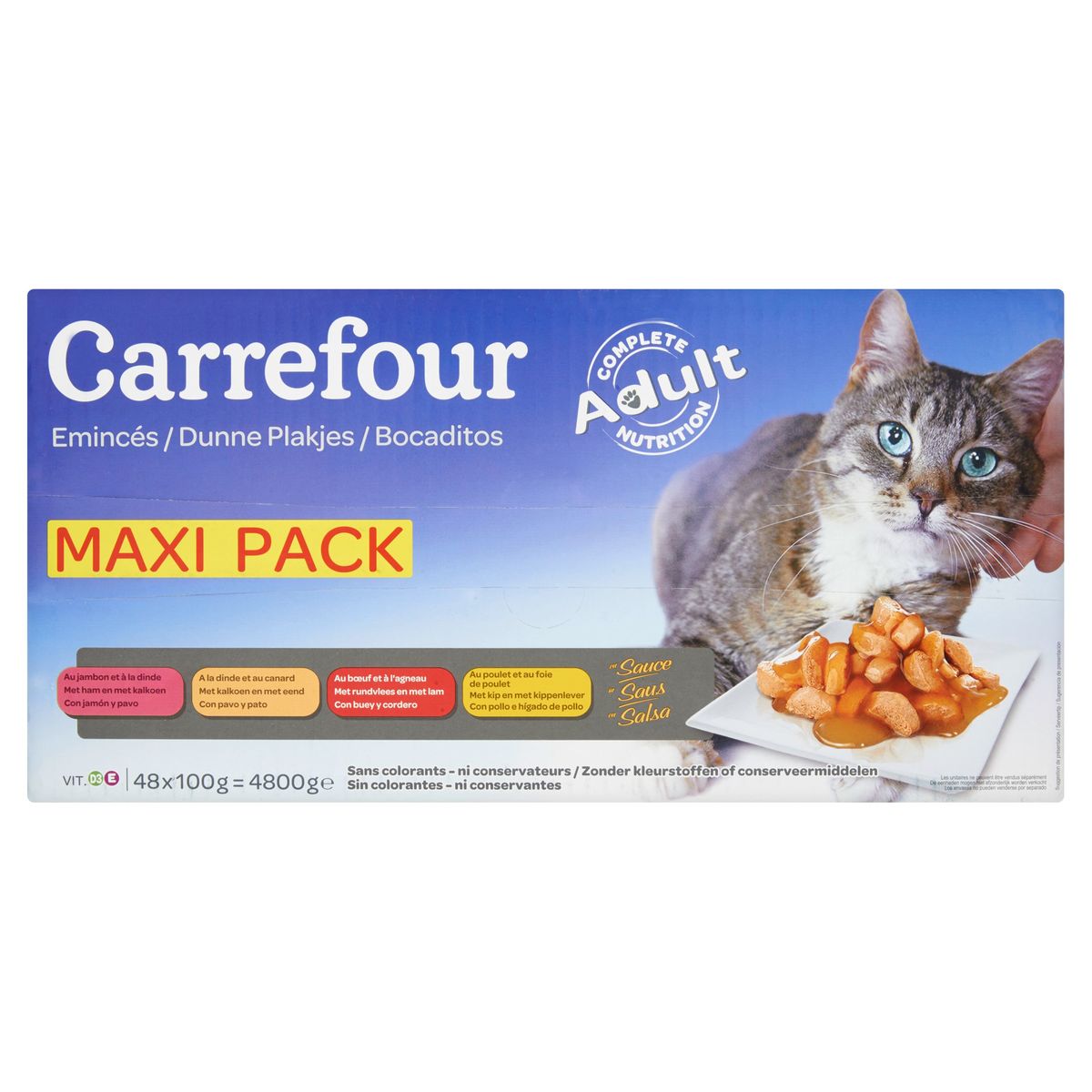 Carrefour Emincés en Sauce Maxi Pack 48 x 100 g