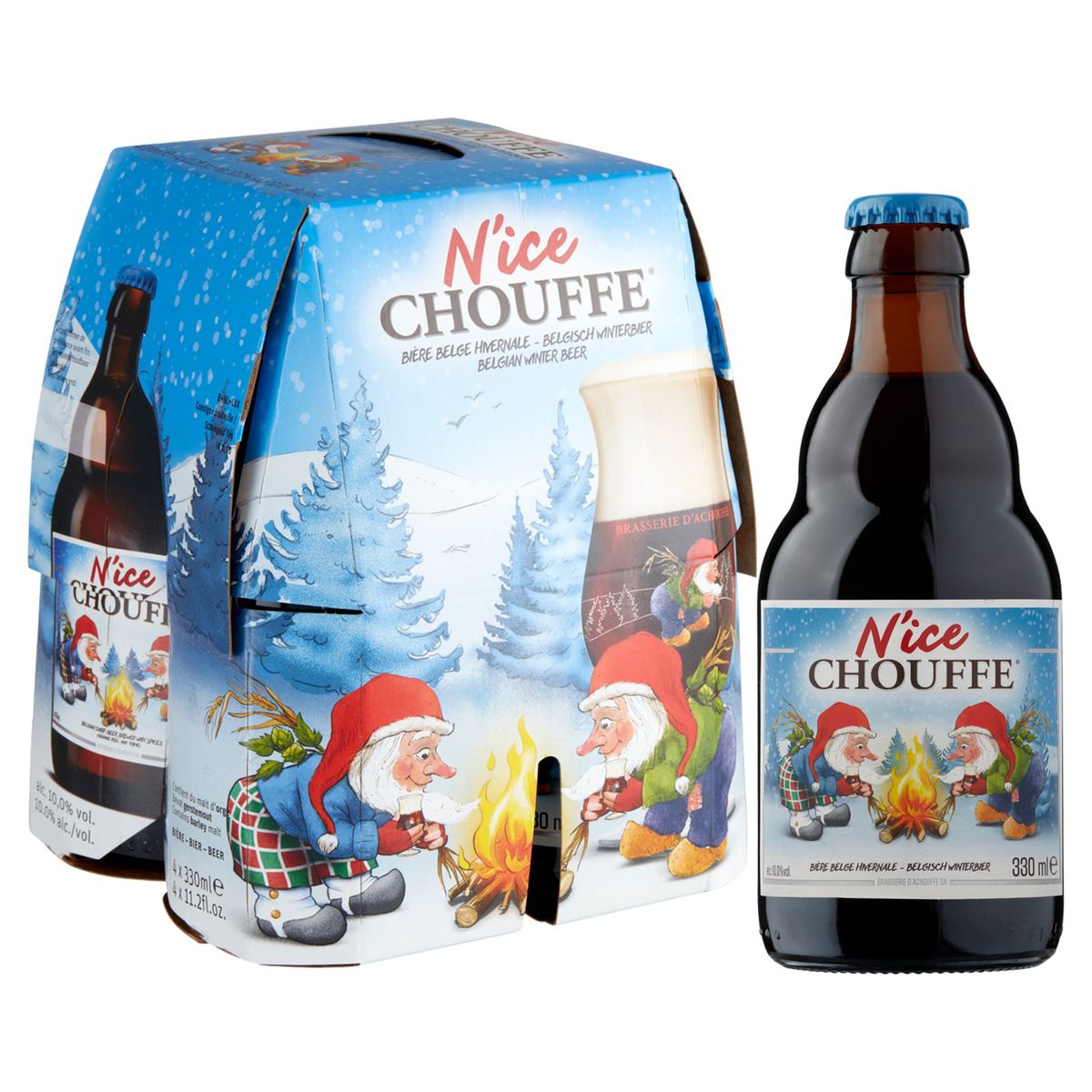 N'Ice chouffe Bière Belge Hivernale Bouteilles 4 x 330 ml
