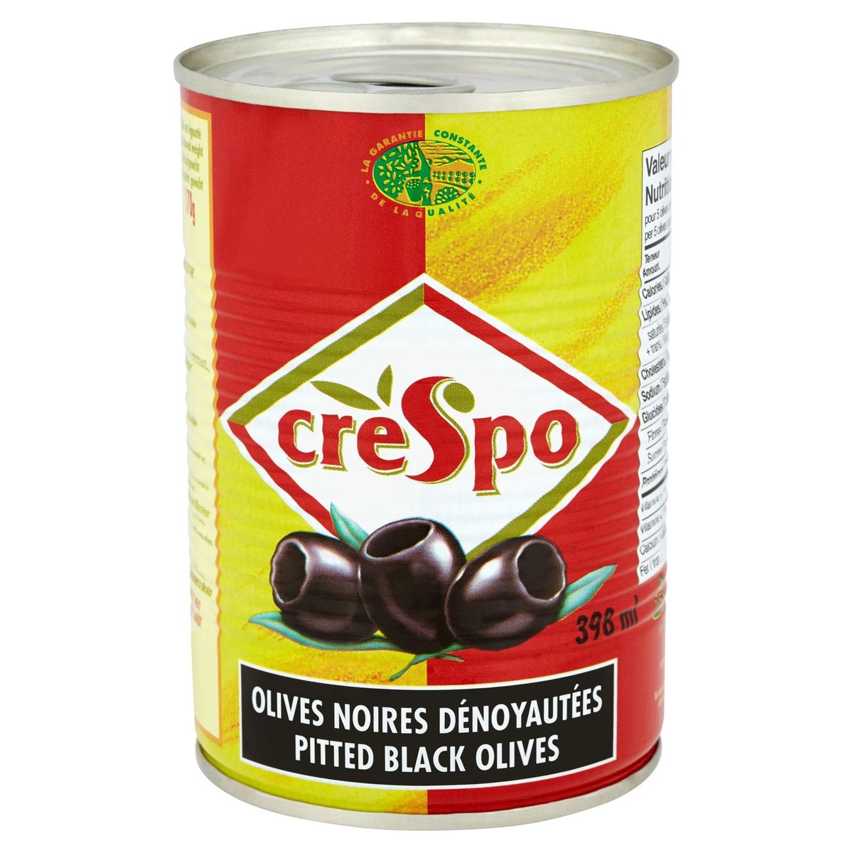Crespo Olives noires dénoyautées 397 g