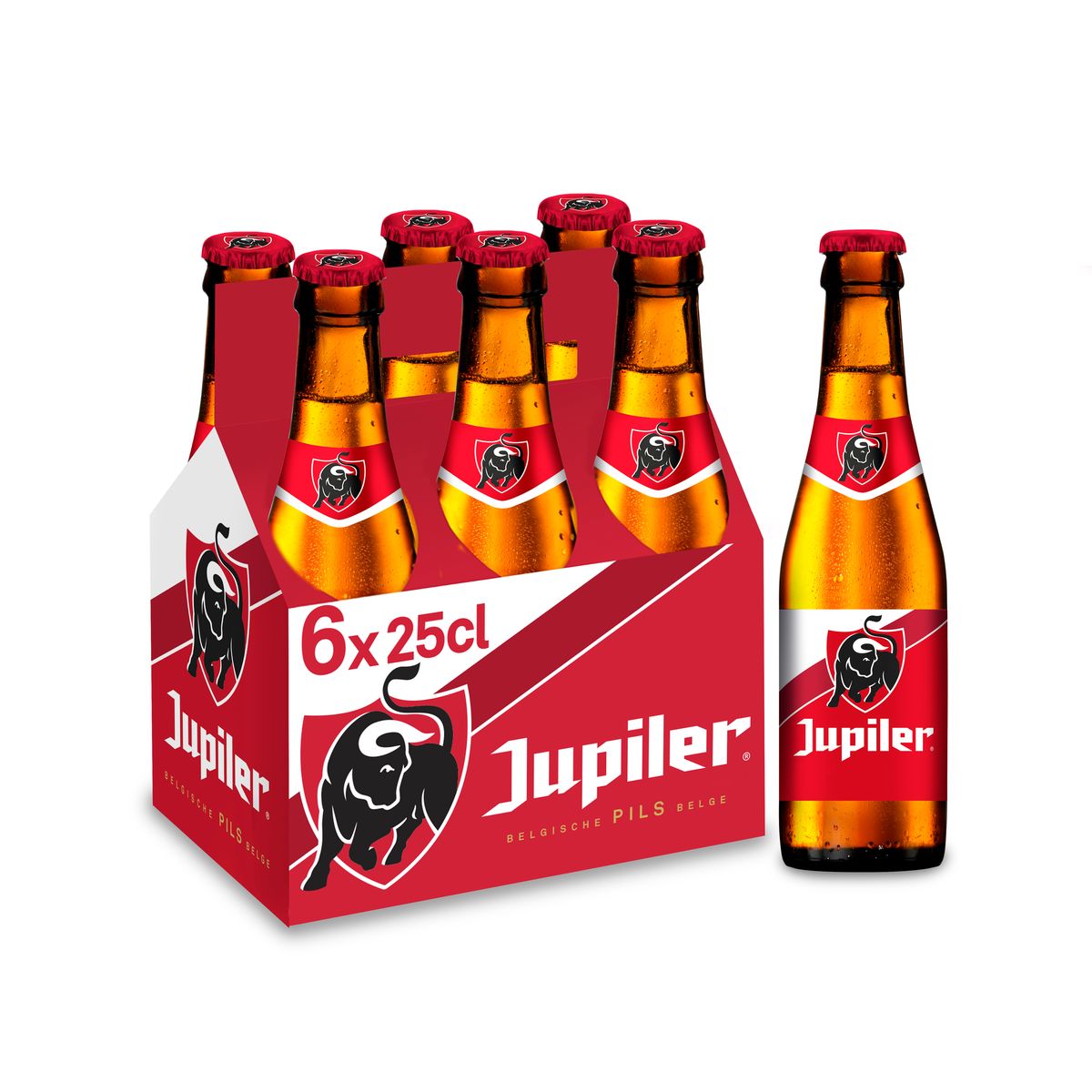 Jupiler Blond Bier Pils 5.2% Alc 6 x 25 cl fles
