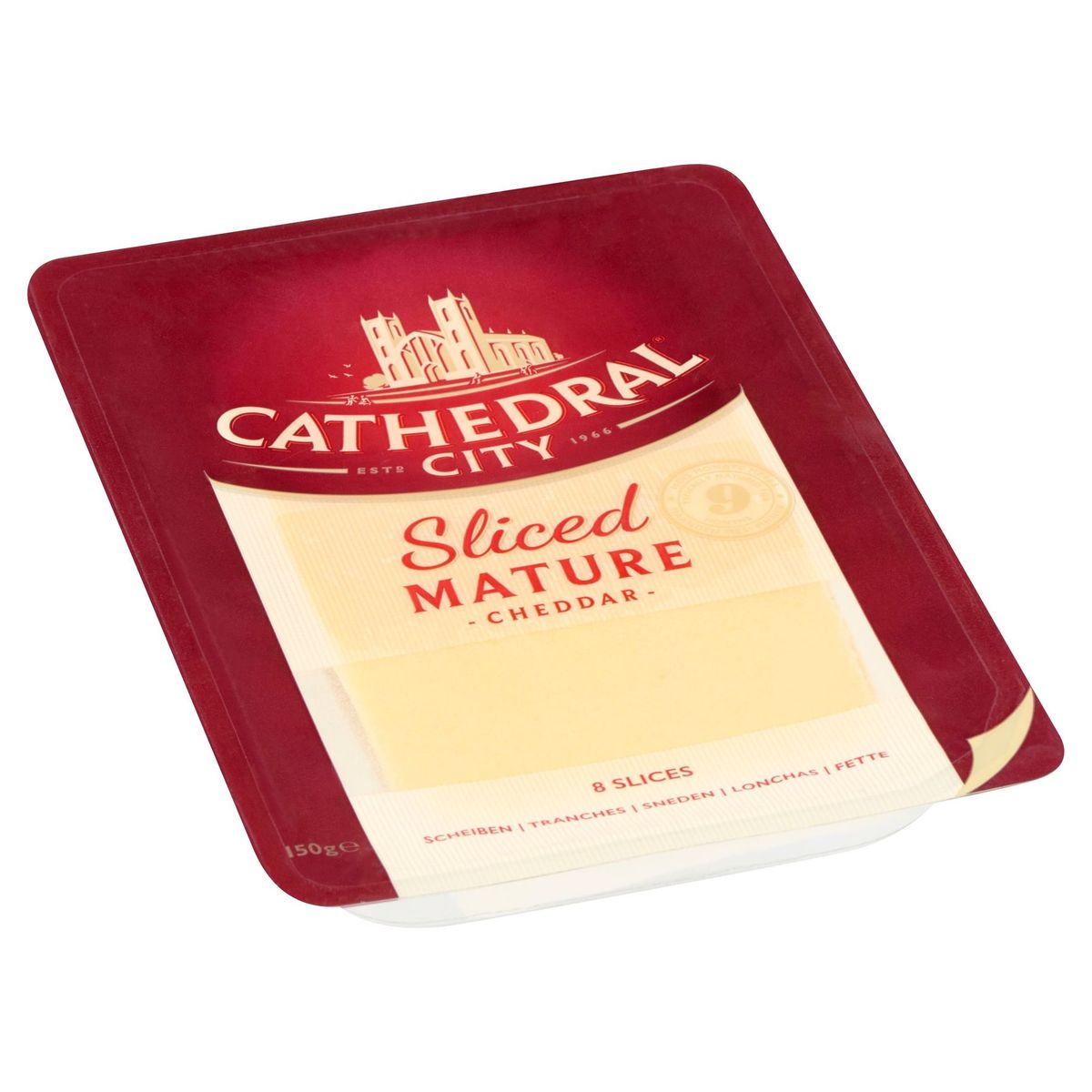 Cathedral City Cheddar Sliced Mature 8 Tranches 150 g