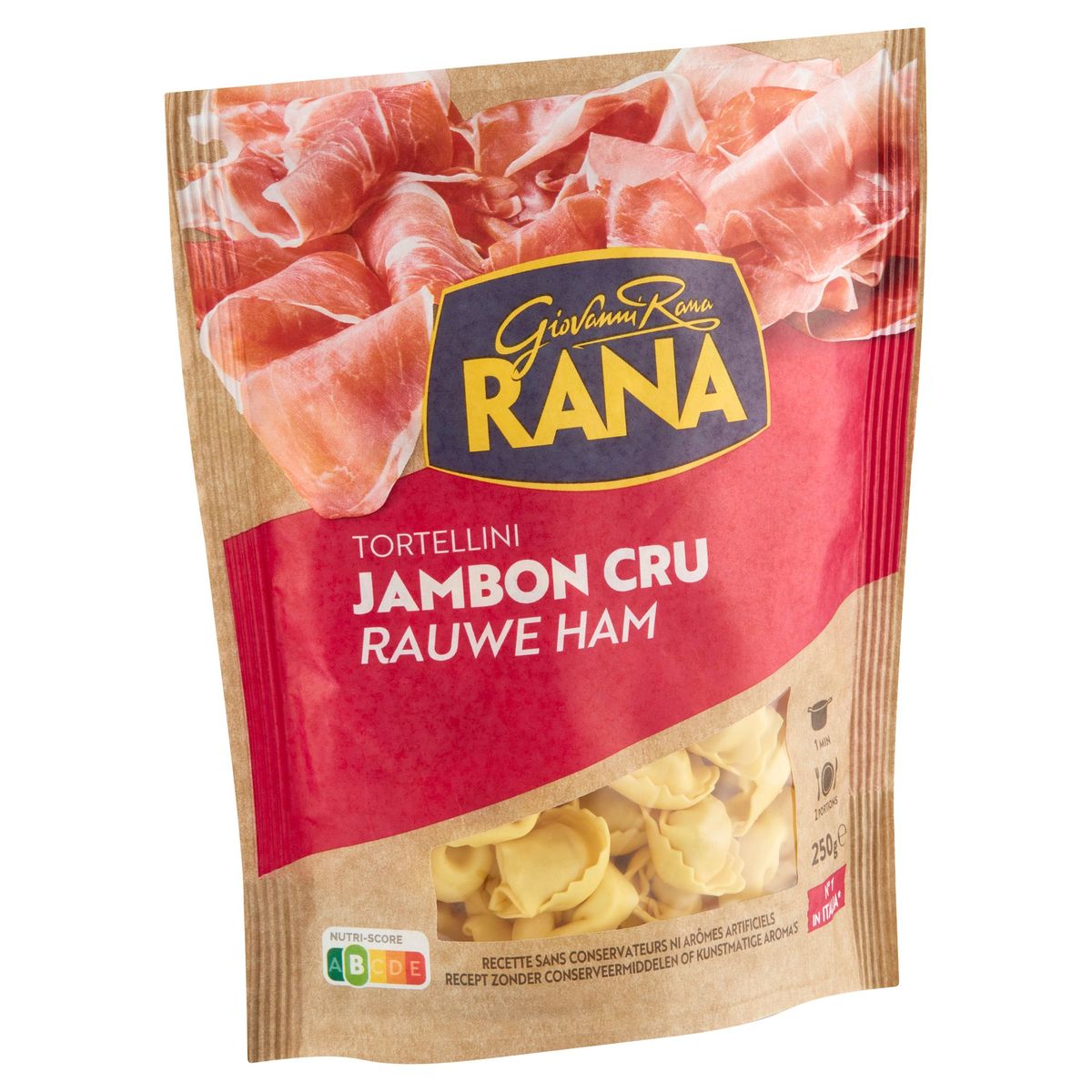 Giovanni Rana Tortellini Rauwe Ham 250 g