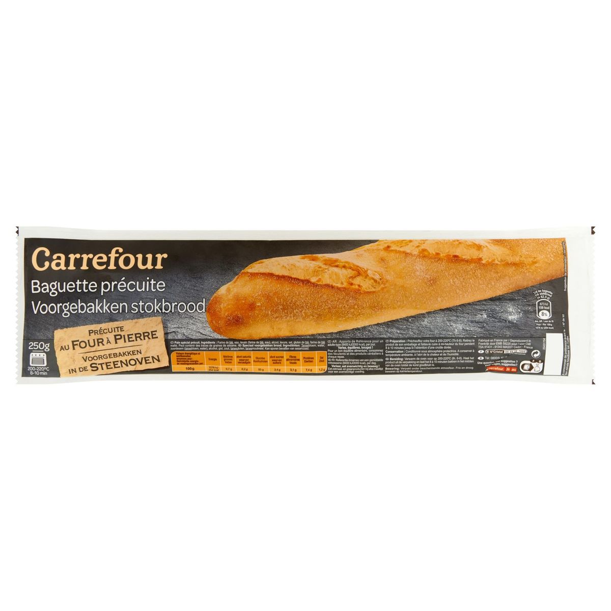 Carrefour Baguette Précuite 250 g