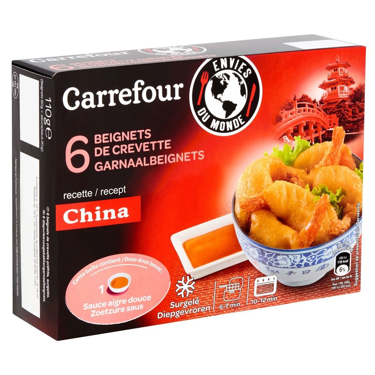 Carrefour Envies du Monde 6 Beignets de Crevette 110 g