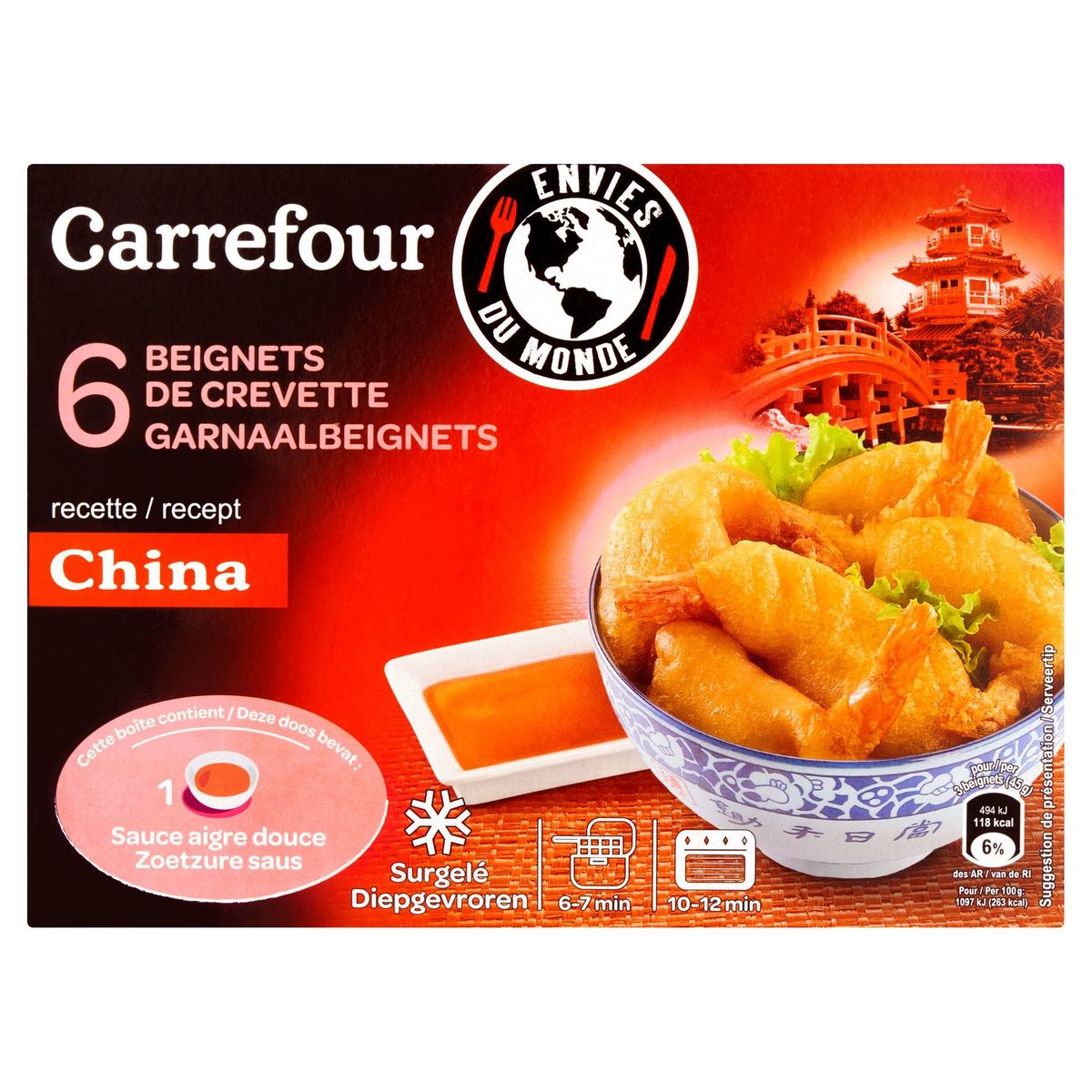 Carrefour Envies du Monde 6 Garnaalbeignets 110 g