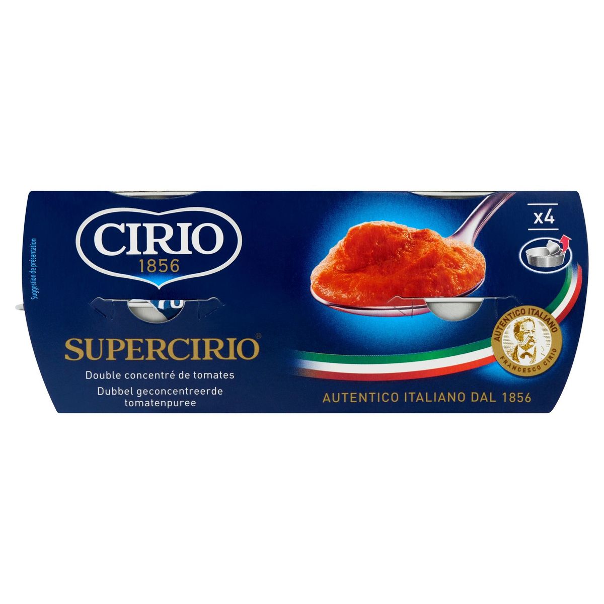 Cirio Supercirio Dubbel Geconcentreerde Tomatenpuree 4 x 70 g