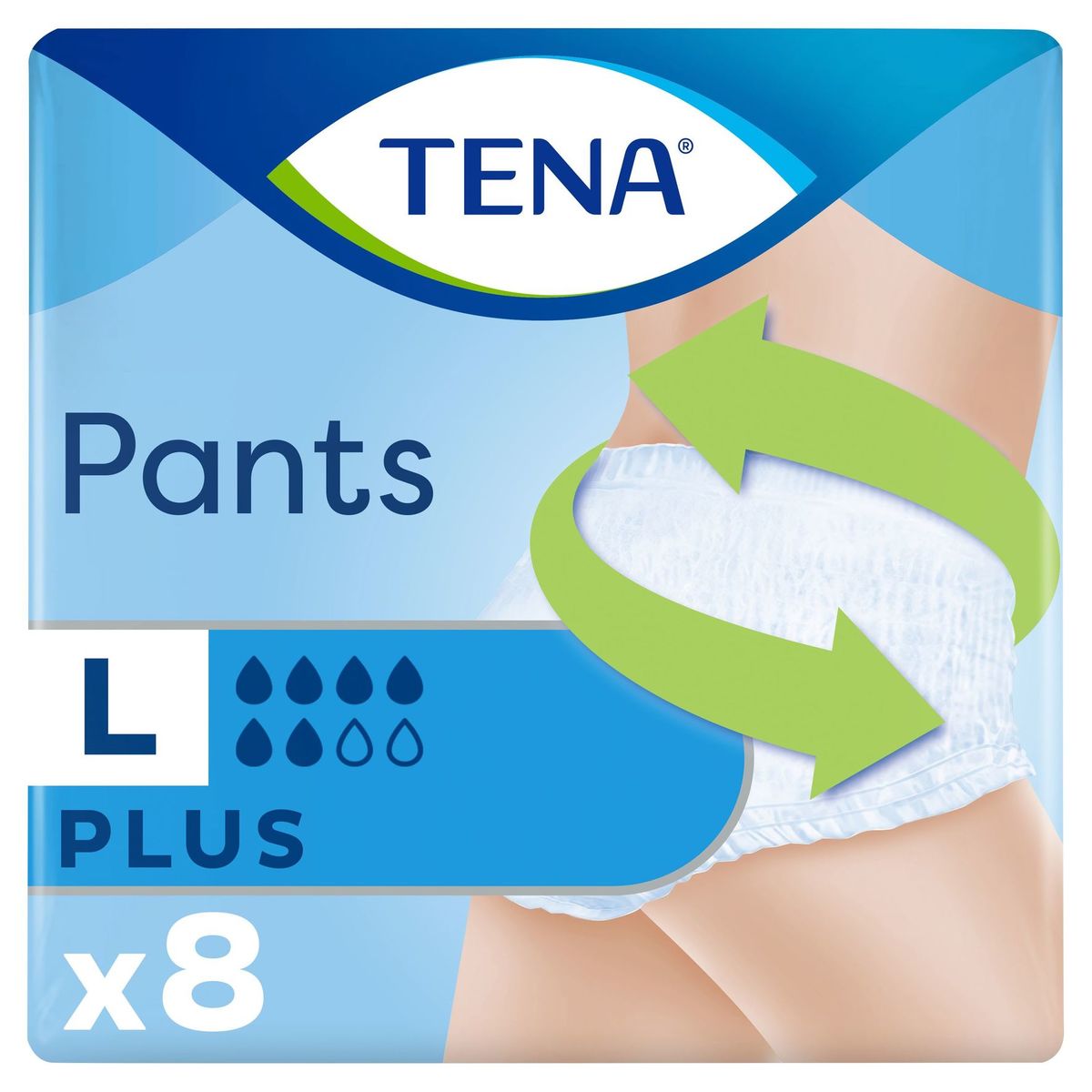 TENA Pants Plus Large 8 Pièces