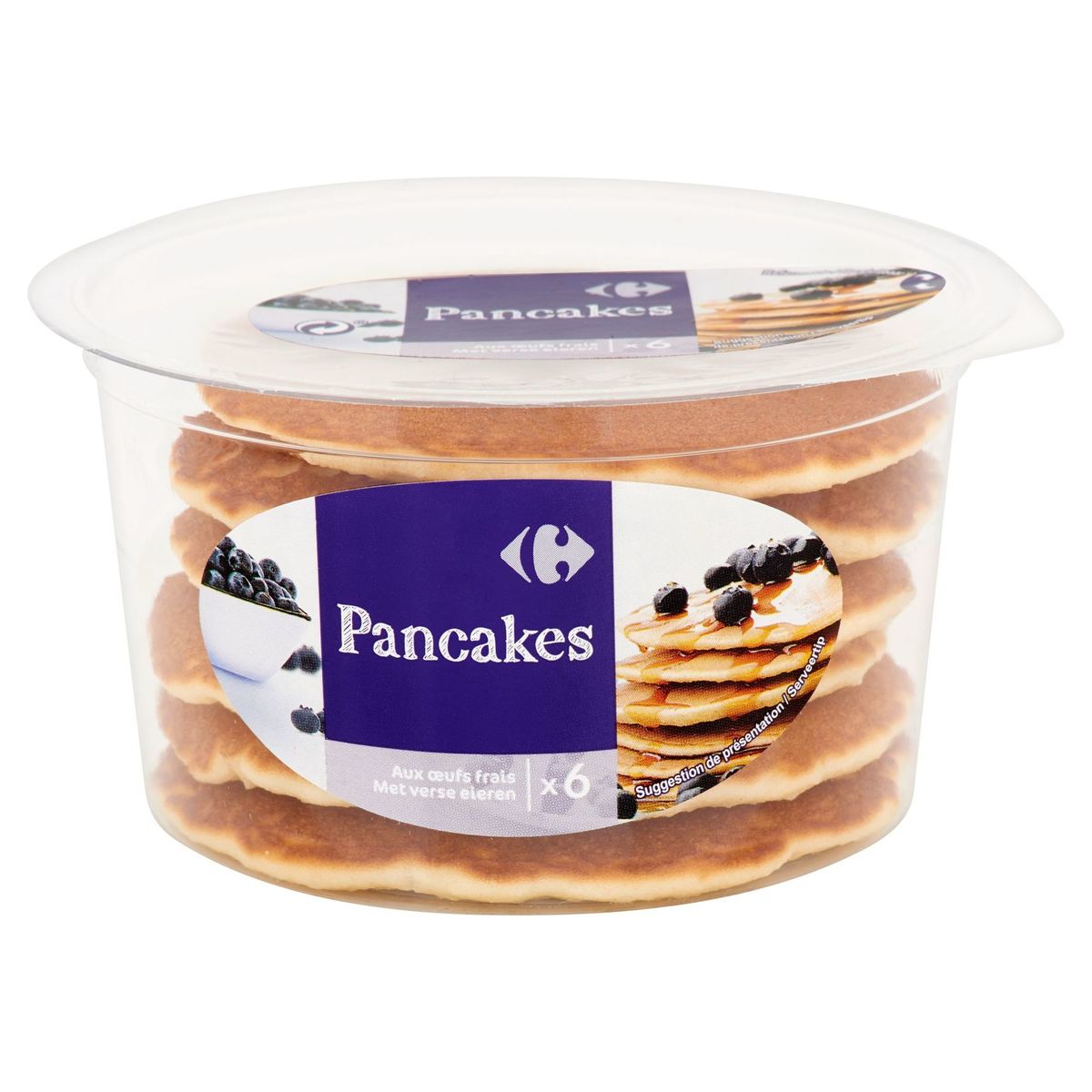 Carrefour Pancakes met Verse Eieren 6 Stuks 132 g