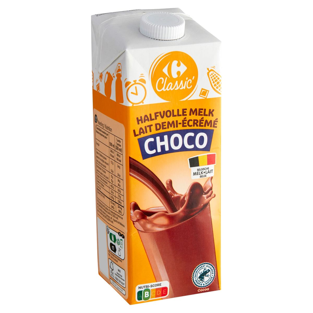 Carrefour Classic' Halfvolle Melk Choco 1 L