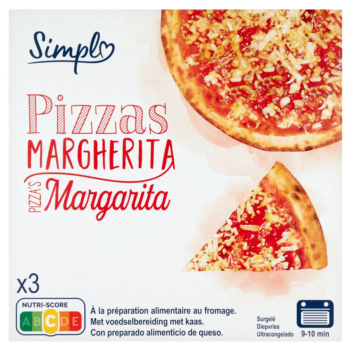 Simpl Pizzas Margherita 3 x 300 g
