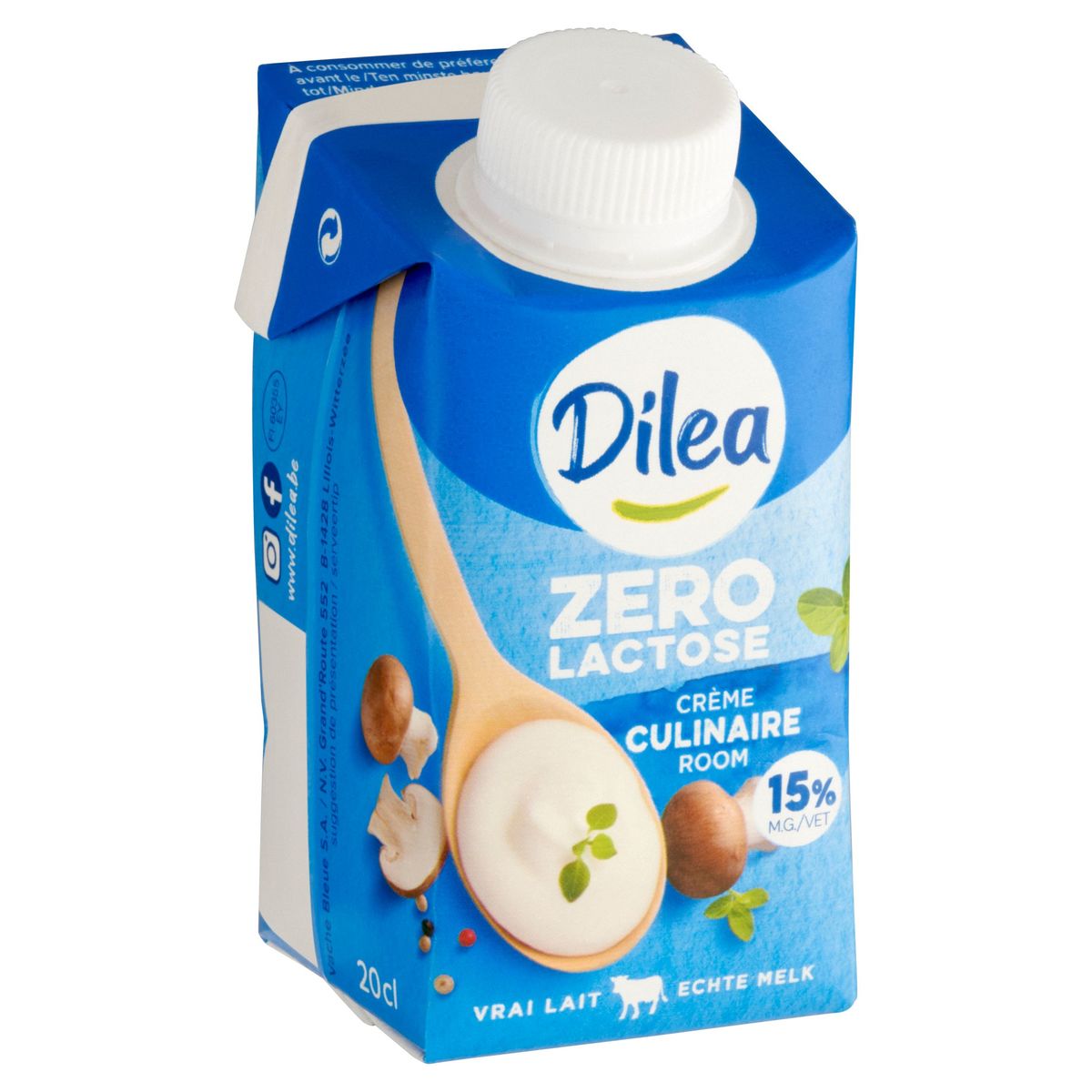 Dilea Zero Lactose Culinaire Room 20 cl