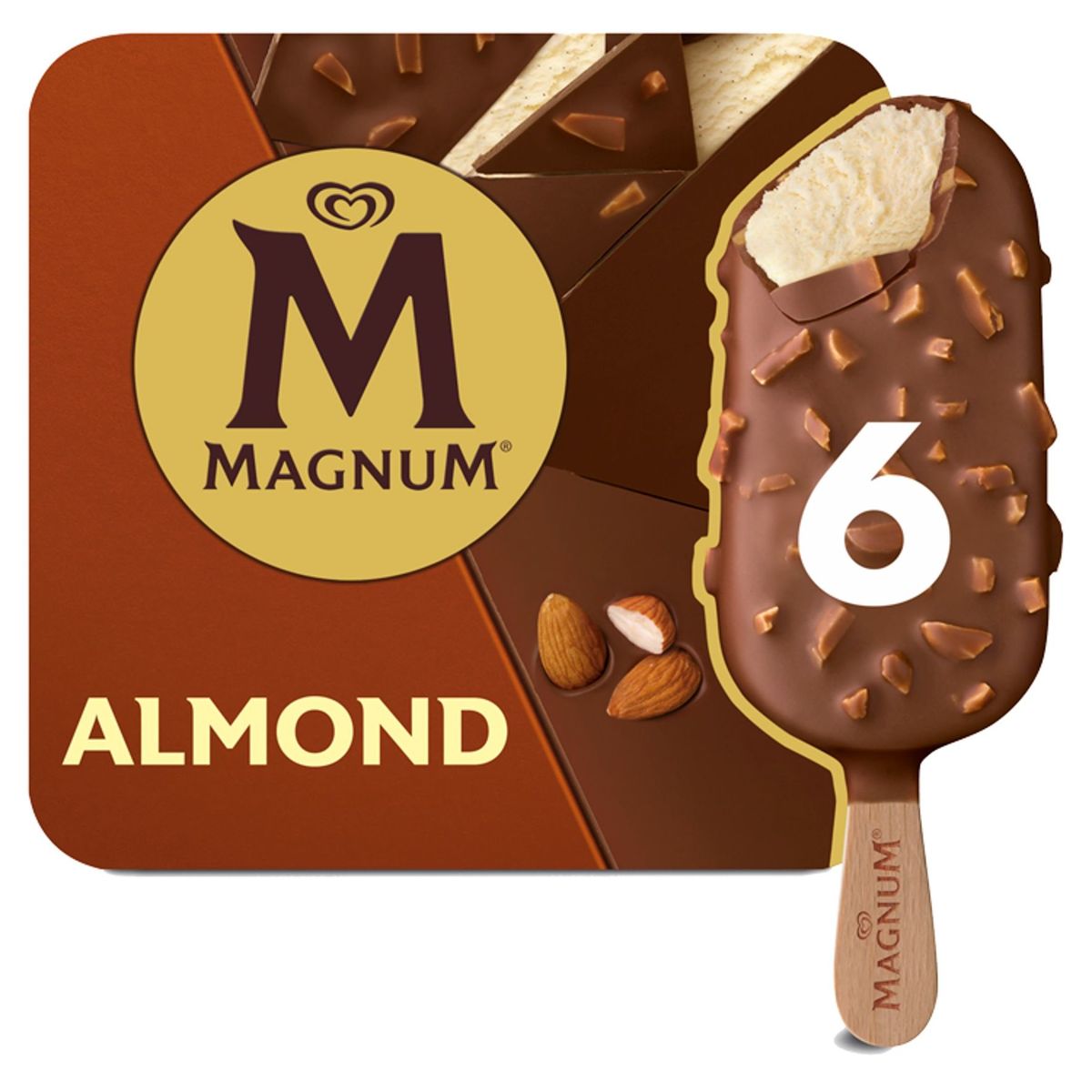 Magnum Ola Glace Multipack Amande Vanille chocolat 6 x 110ml