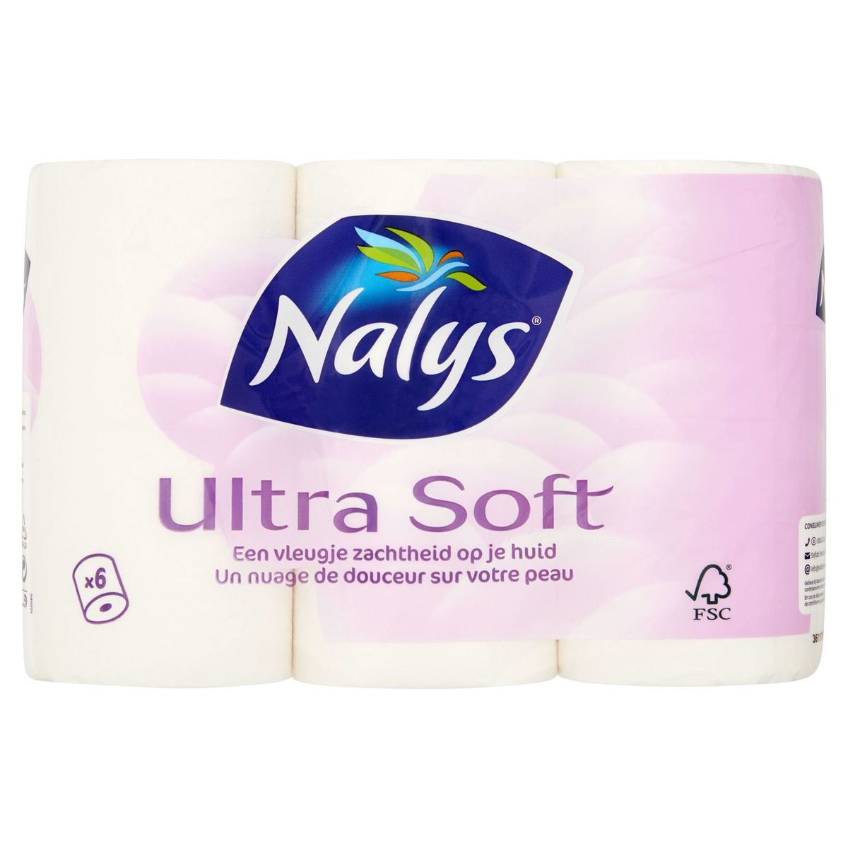 Nalys Ultra Soft Papier Toilette 2 Épaisseurs 6 Rouleaux