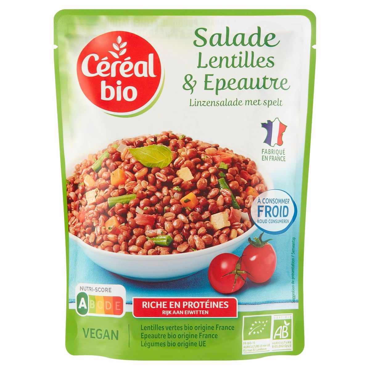 Céréal Bio Salade Lentilles & Epeautre 220 g