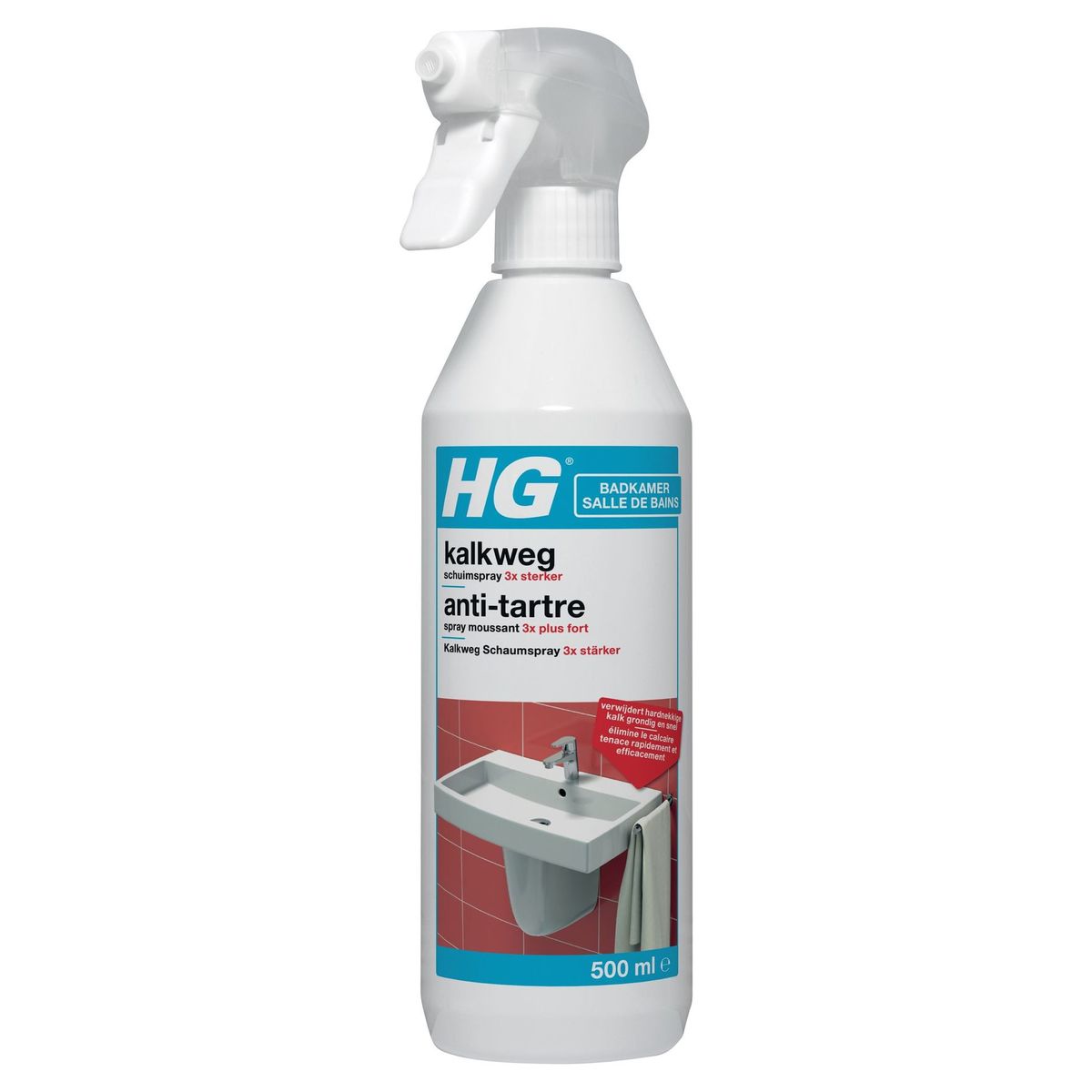 HG Sanitaire Anti Tartre Spray Moussant 500 ml