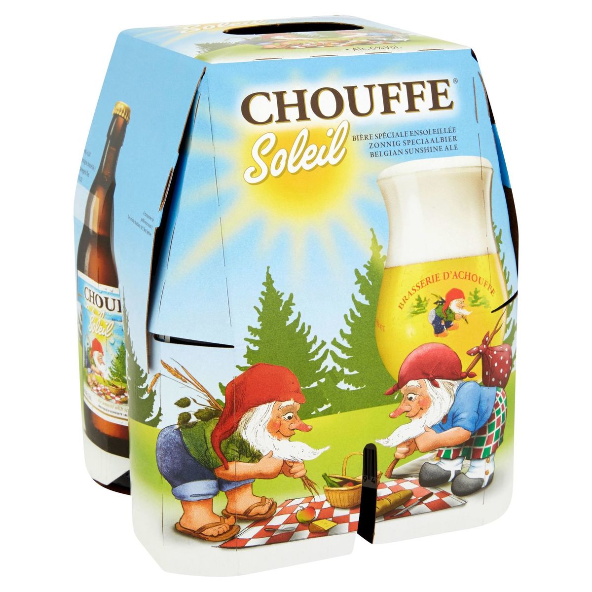 Chouffe Soleil Bière Belge Ensoleillée Bouteilles 4 x 330 ml
