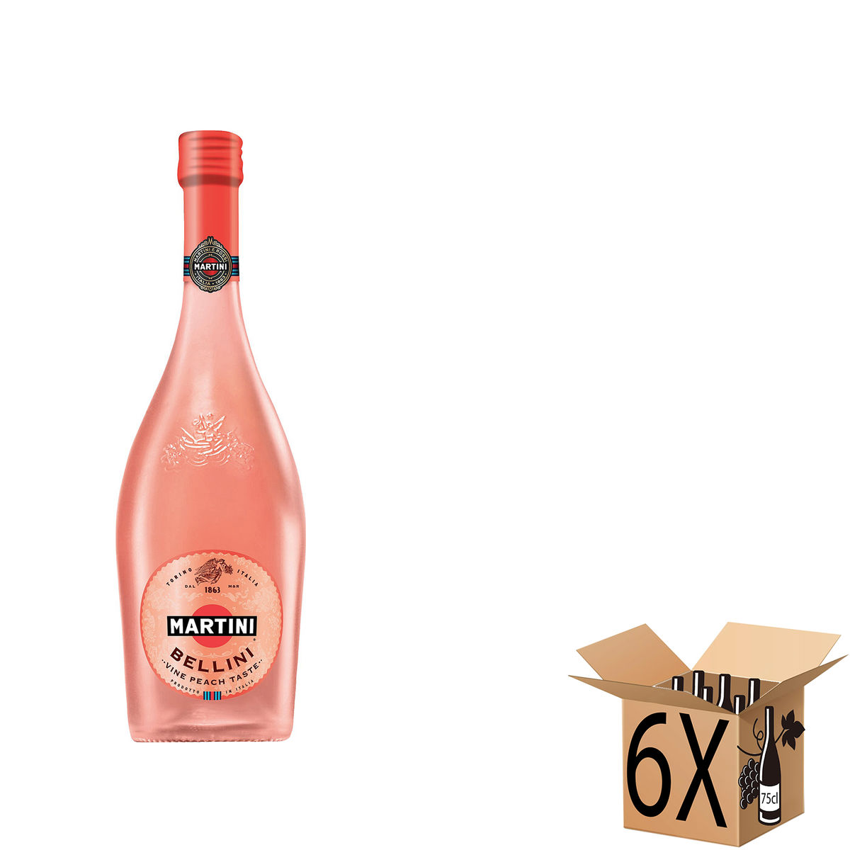 Martini Bellini Vine Peach Taste 6 x 75 cl Carrefour Site