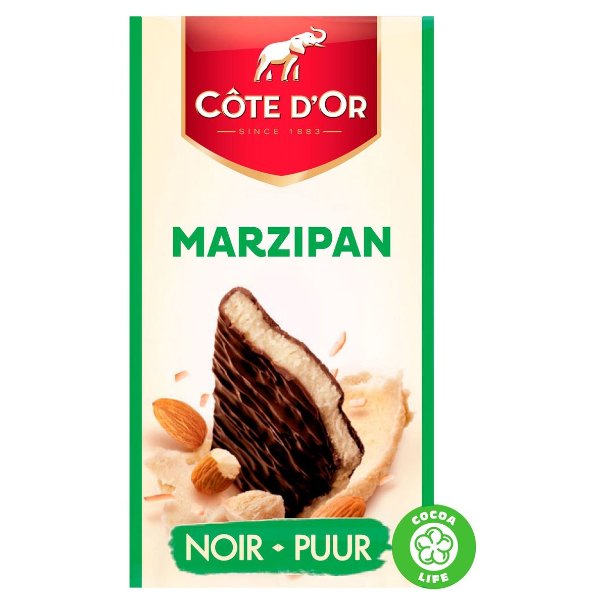 Côte d'Or Chocolat Noir Tablet Avec Marzipan 150 g