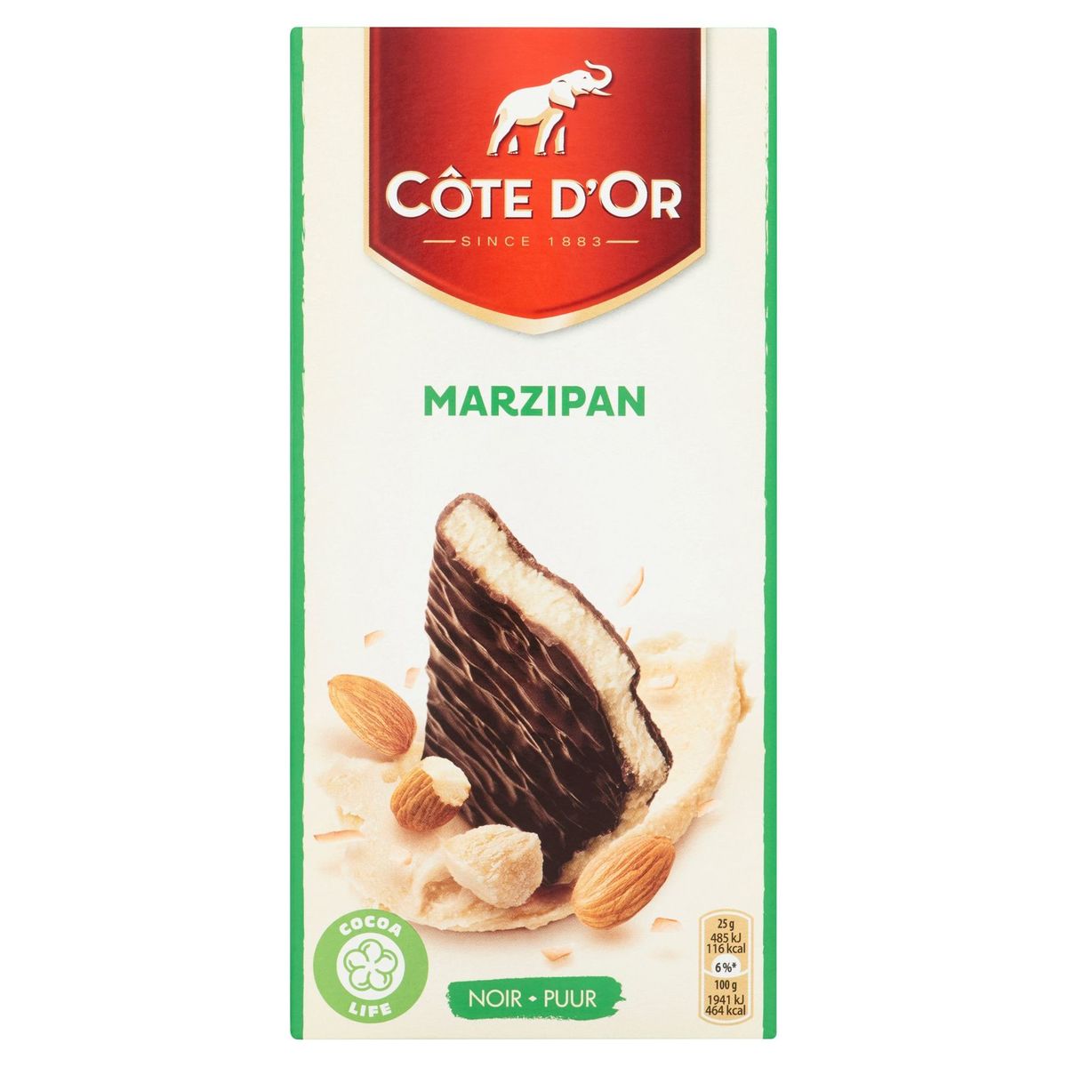 Côte d'Or Chocolat Noir Tablet Avec Marzipan 150 g