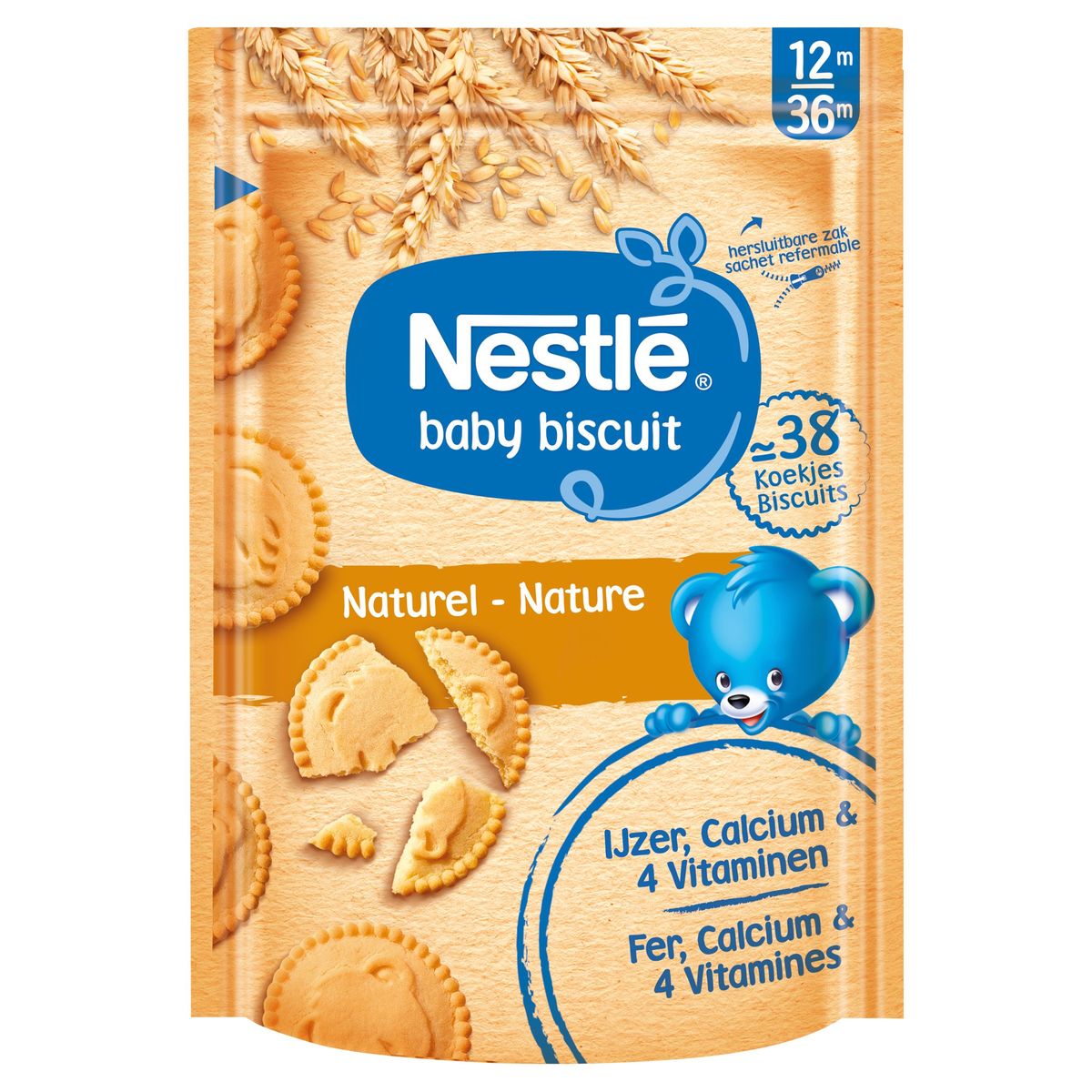 Nestlé Baby Biscuit Koekje Natuur vanaf 12 maanden 180g