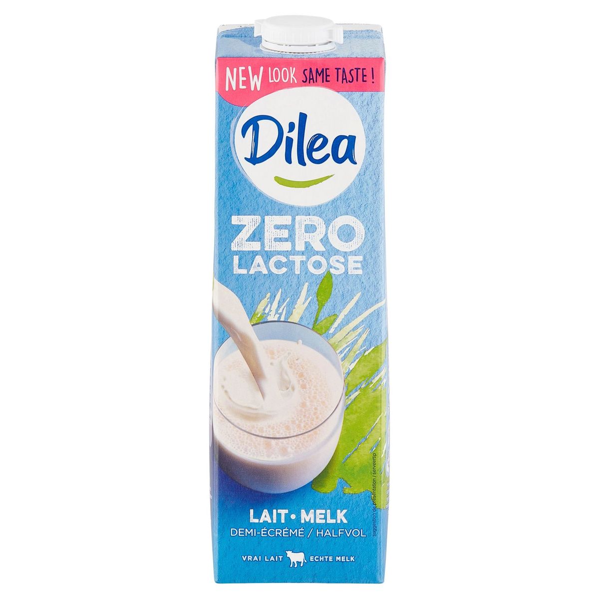 Dilea Zero Lactose Melk Halfvol 1 L