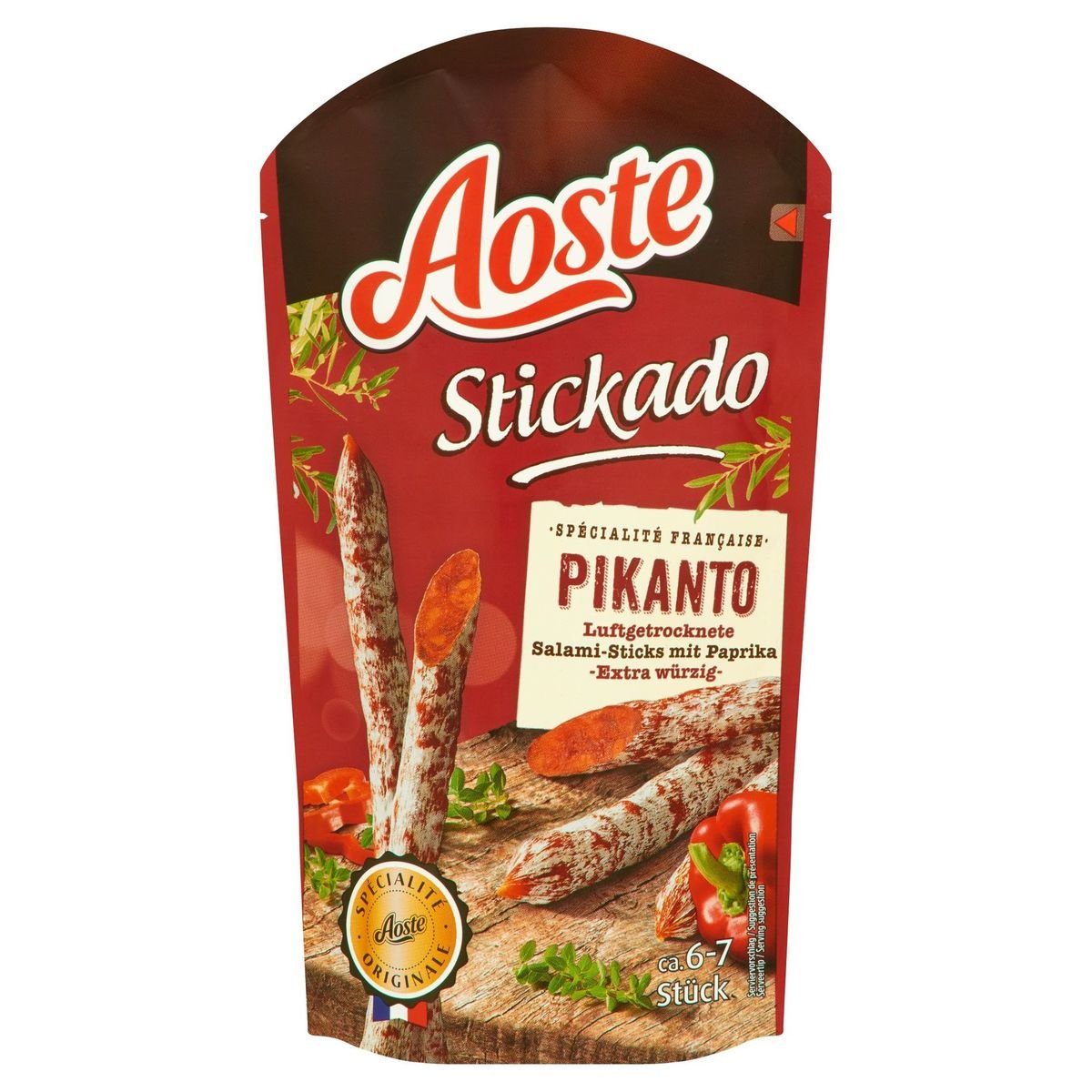 Aoste Stickado Pikanto Salami - Sticks Paprika 70 g